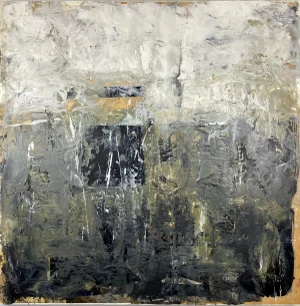 "A Bit Moody" by Gina Cochran - Encaustic Painting on Cradled Wood Panel
