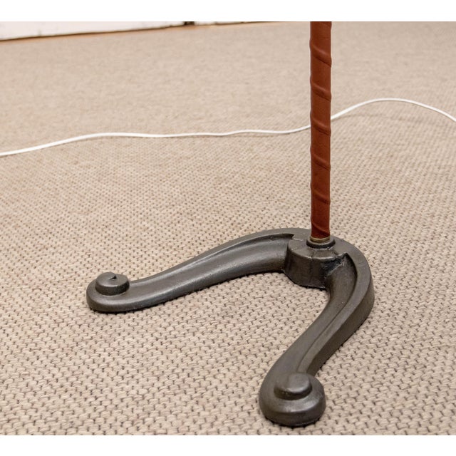 Vintage Brass Water Pump Floor Lamp from Fog & Mørup, 1940s For Sale - Image 10 of 13