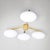 Mid-Century Modern Ceiling Lamp in Brass and Murano Glass in the style of Arredoluce For Sale - Image 3 of 6