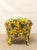 Vintage Postmodern Yellow Jungle Print Barrel Lounge Chair For Sale In Los Angeles - Image 6 of 12