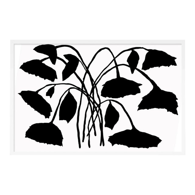 Sunflower by Kate Roebuck in White Framed Paper, Large Art Print For Sale