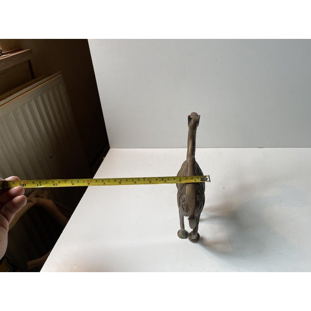 Gold Vintage Holy Land Camel Figurine in Etched Brass, 1970s For Sale - Image 8 of 9