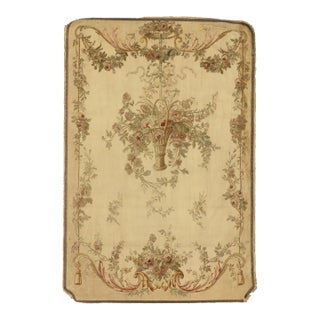 1860s Antique French Silk Aubusson Tapestry - 5'00 X 7'00 For Sale