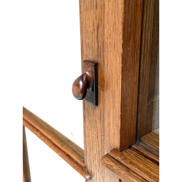 Art Deco Bookcase with Glass Sliding Doors, 1930s For Sale - Image 11 of 13