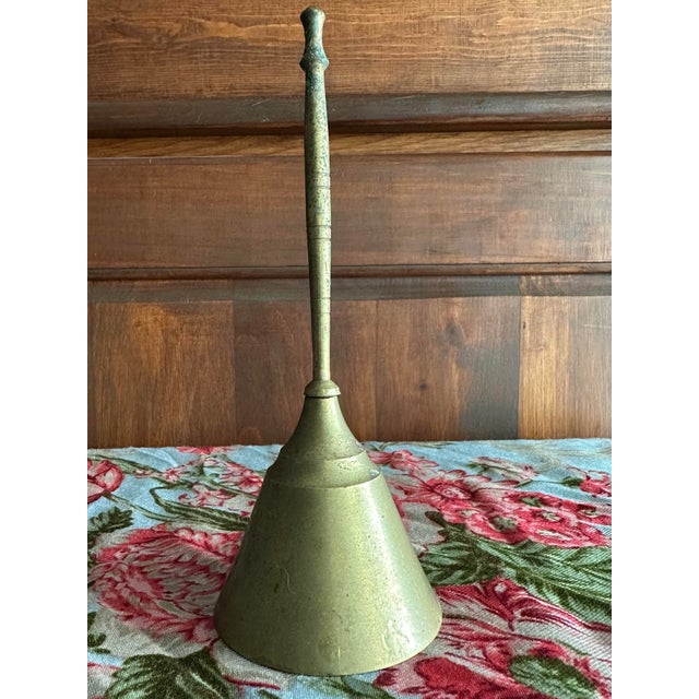 Mid 20th Century Vintage Mid 20th Century Brass Bell For Sale - Image 5 of 6