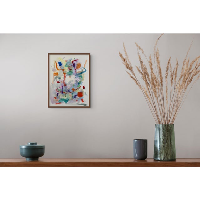 Gina Werfel creates dynamic, rhythmic compositions that explore the interplay of vivid color, lyrical gesture, and complex...