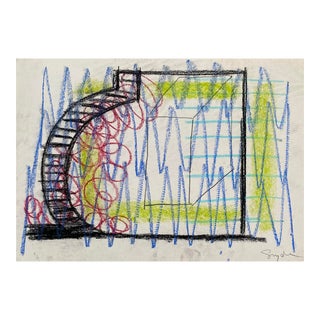 1980s Richard Snyder Abstract Pastel For Sale