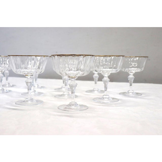 2010s Murano Blown Glass Champagne Glasses by Nason & Moretti, Set of 12 For Sale - Image 5 of 11