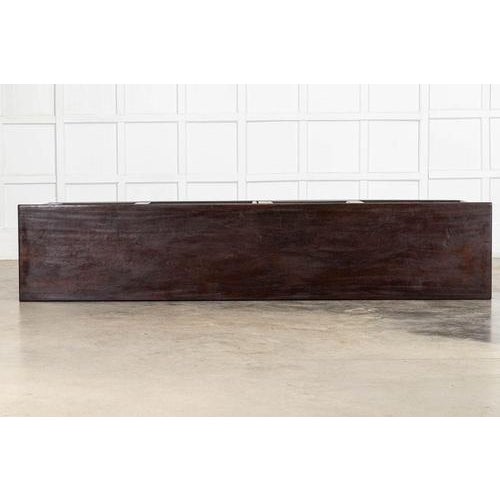 Large 19th Century English Ebonised Mahogany Dresser Base, 1890s For Sale - Image 3 of 18
