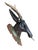 1900 - 1909 Black Forest Wood Carved Deer Head Trophy Antlers Carving For Sale - Image 5 of 6