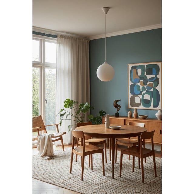 Satellite Pendant Lamp in Opal Glass by Vilhelm Wohlert for Louis Poulsen, 1960s For Sale - Image 9 of 14