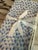 French Late 20th Century French Blue & Cream Feather Print Cotton Napkins - Set of 8 For Sale - Image 3 of 4