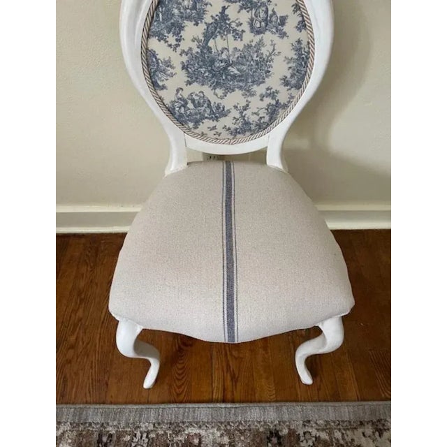 1930s Vintage Victorian French Country Chair For Sale - Image 4 of 12