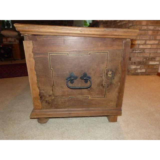 Wood Antique German Trunk For Sale - Image 7 of 13