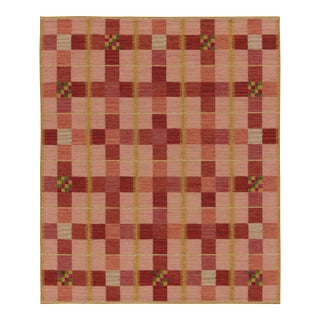 Contemporary Scandinavian Style Wool Flatweave Rug, by Rug & Kilim, India For Sale