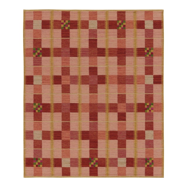 Contemporary Scandinavian Style Wool Flatweave Rug, by Rug & Kilim, India For Sale