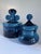 Mid-Century Modern Vintage Blue Glass Lidded Jars by Bertil Vallien for Boda, 1960s, Set of 2 For Sale - Image 3 of 18