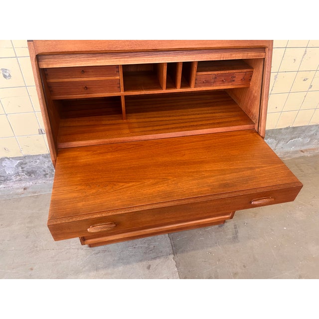 Wood Teak Secretary from Dyrlund, 1960s For Sale - Image 7 of 14