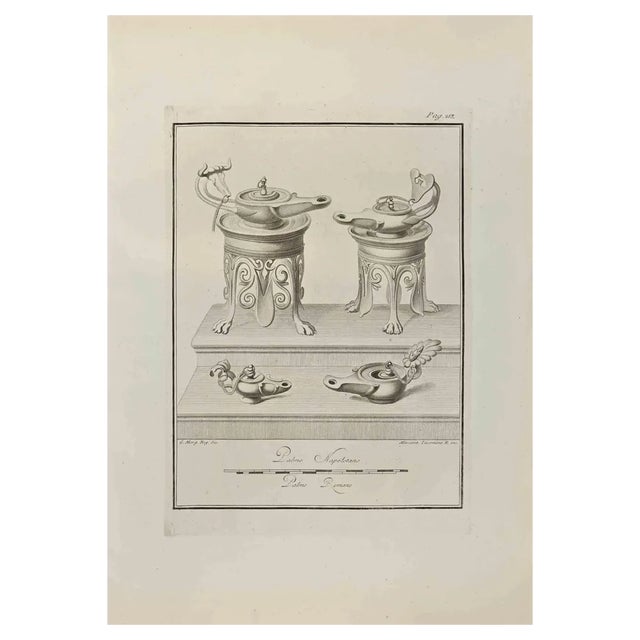 Giovanni Morghen, Still Life, Etching, 18th Century For Sale