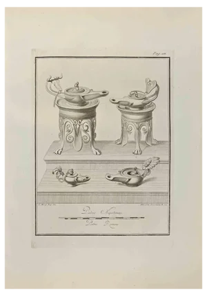 Giovanni Morghen, Still Life, Etching, 18th Century