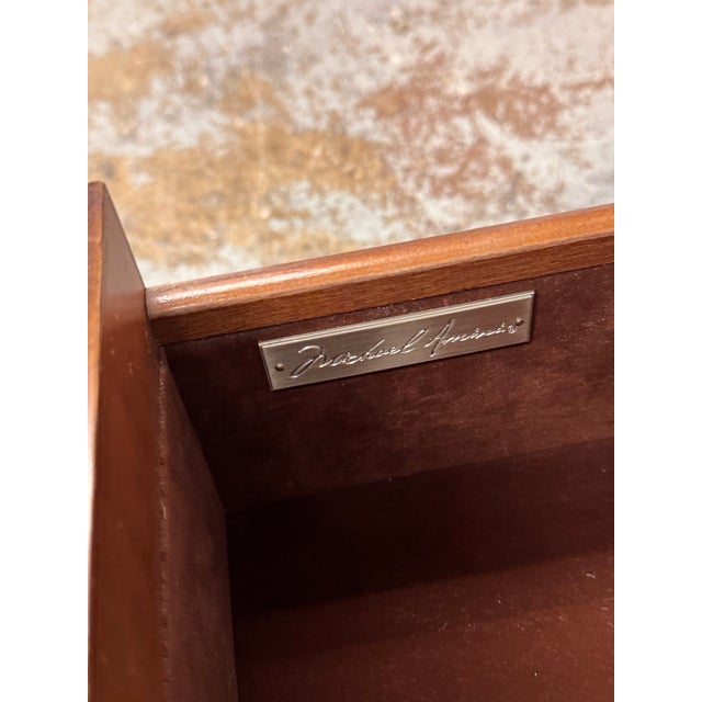 2010s Michael Amini for Aico Cloche Nightstands, Bourbon, Pair For Sale - Image 5 of 12