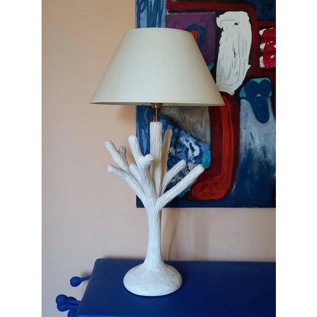 FREE SHIPPING FOR A LIMITED TIME ONLY! A Twig-form table lamp attributed to John Dickinson. Measurement : 20 in high...