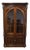 Ethan Allen Newport Collection Solid Cherry Traditional Style 51" Corner Curio Cabinet 34-6438 - Belmont 570 Finish For Sale