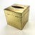 Vintage Italy Gold Metallic Gilded Wood Tissue Box Cover For Sale - Image 4 of 10