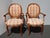 Karges Furniture Pair of Vintage Karges French Style Plaid Side Chairs 2of2 For Sale - Image 4 of 12