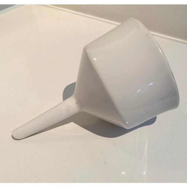 Art Deco 1930s Coors Pottery Porcelain Funnel For Sale - Image 3 of 10