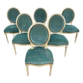 19th Century Louis XVl Dining Chairs - Set of 6 For Sale