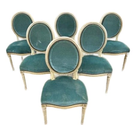 19th Century Louis XVl Dining Chairs - Set of 6 For Sale