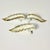 1950s Vintage Italian Roman Neoclassical Gold Tipped Acanthus Leaf Tole Tiebacks - Set of 3. For Sale - Image 10 of 12