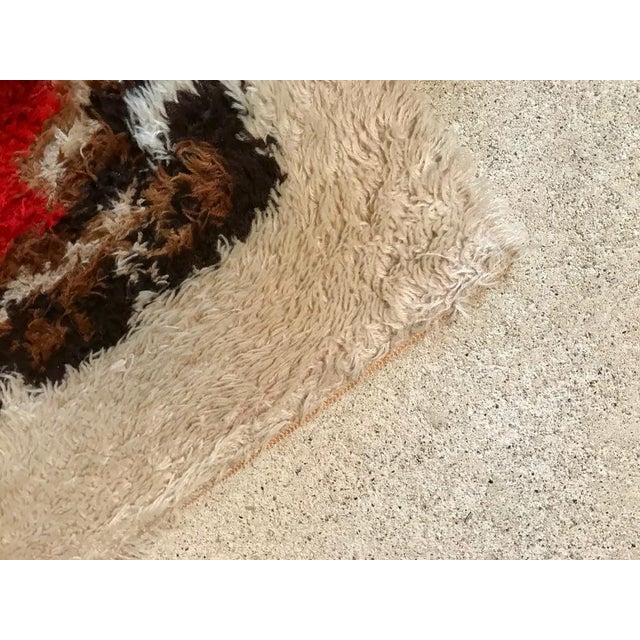 1960s Abstract Graphic Wall or Floor Wool Rug, 1960s For Sale - Image 5 of 9