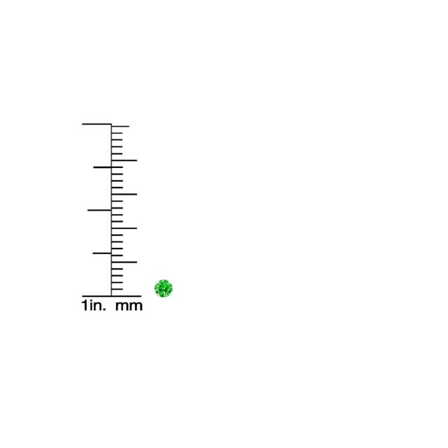 Early 21st Century .925 Sterling Silver 1/5 Cttw Round Brilliant-Cut Green Diamond Classic 4-Prong Stud Earrings (Fancy Color-Enhanced, I2-I3 Clarity) For Sale - Image 5 of 5
