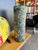 1960s Vintage Murano Scavo Corroso Glass Cylinder Vase Acid Green and Yellow For Sale - Image 5 of 15