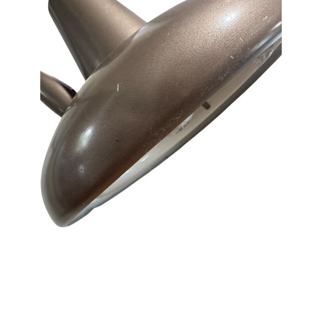 Dazor Mid 20th Century Dazor Industrial Floating Fixture Articulating Arm Floor Lamp For Sale - Image 4 of 11