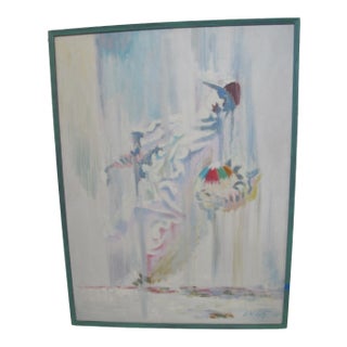 Jack McLarty Pacific Nw Original Signed Abstract Figural Oil Painting For Sale