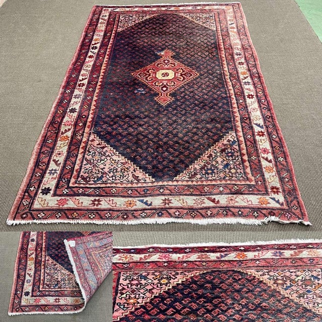 Handmade wool rug - 2.14m x 1.31m