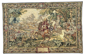 Vintage French Jaquar Tapestry, 1970s