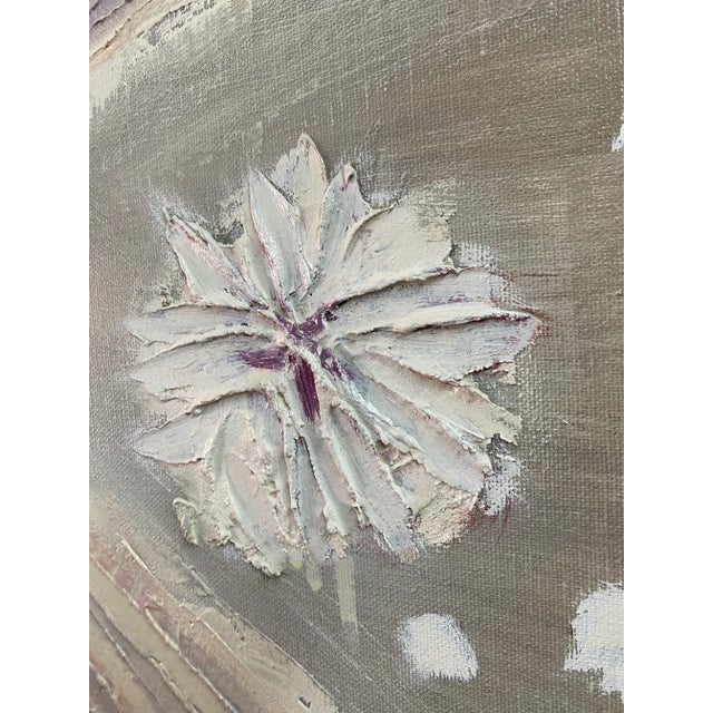 Abstract Vintage Signed Lee Reynold Abstract Large Scale Textural Oil Paintingl For Sale - Image 3 of 4