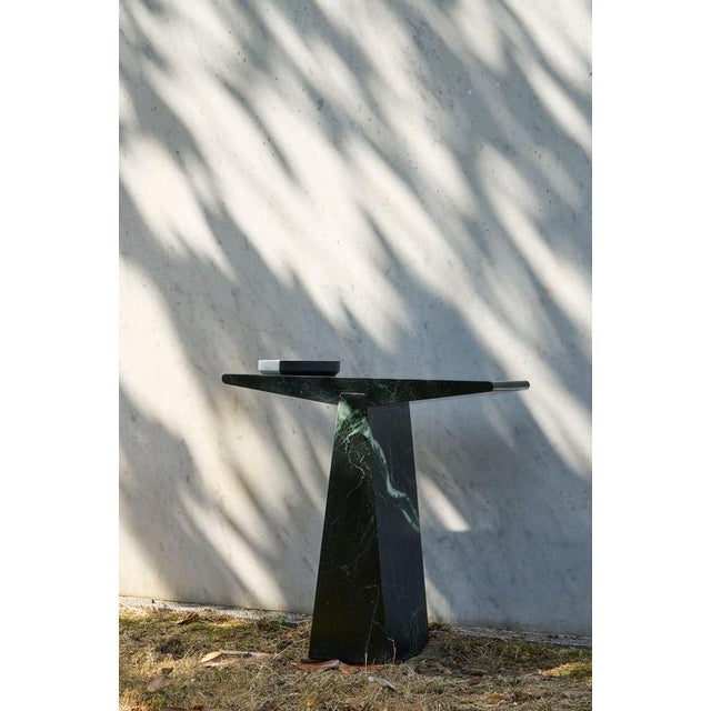 Not Yet Made - Made To Order Alcm Console in Verde Alpi Marble by Bufalini Design For Sale - Image 5 of 18