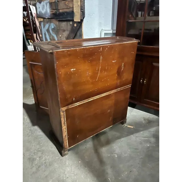 20th Century Early American Premitive Style Pine Two Part Bookcase For Sale - Image 9 of 12