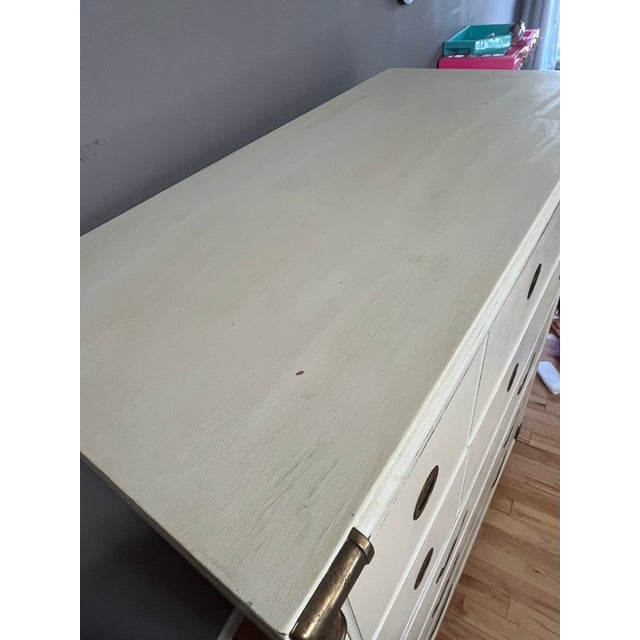 1970s Drexel Heritage Accolade Highboy Campaign Dresser For Sale - Image 12 of 13