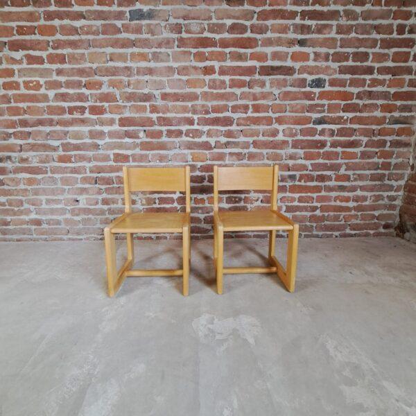Vintage Children's Chairs, 1960, Set of 2 For Sale - Image 3 of 5