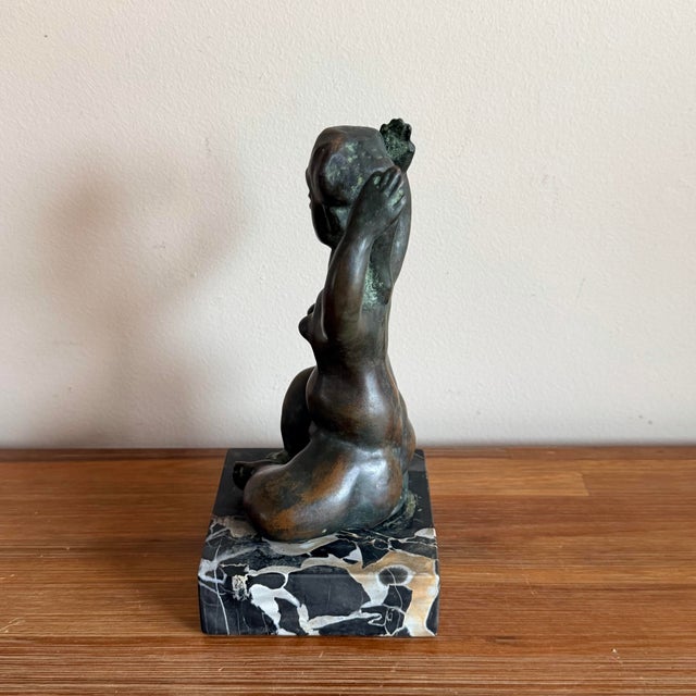 American Benjamin Kopman (Russian, American 1887-1965) Wpa Artist Signed Bronze Sculpture For Sale - Image 3 of 8