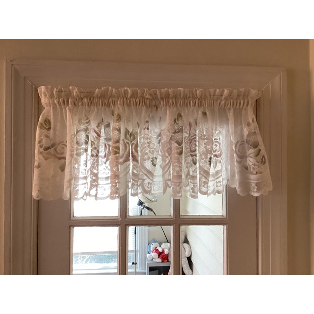 Four Vintage Lace Valances For Sale - Image 10 of 16