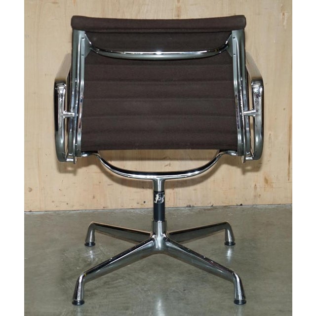 Brown EA 108 Swivel Desk Chair by Charles and Ray Eames For Sale - Image 14 of 18