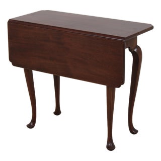 Kittinger Colonial Williamsburg Wf 1220 Mahogany Drop Leaf Side Table For Sale