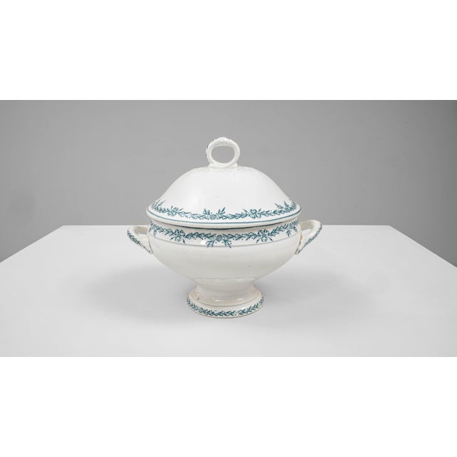 20th Century French Special Edition Porcelain Tureen With Lid For Sale - Image 11 of 18
